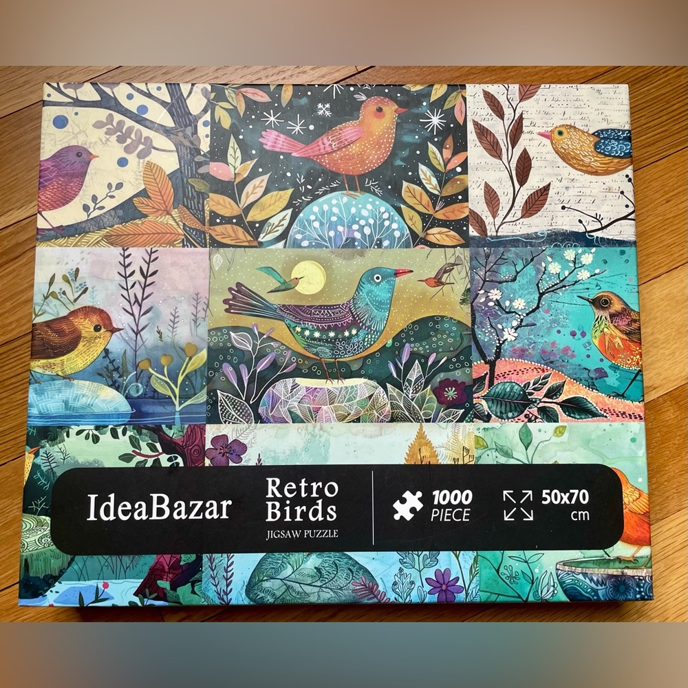 Retro Birds 1000  piece Jigsaw Puzzle!